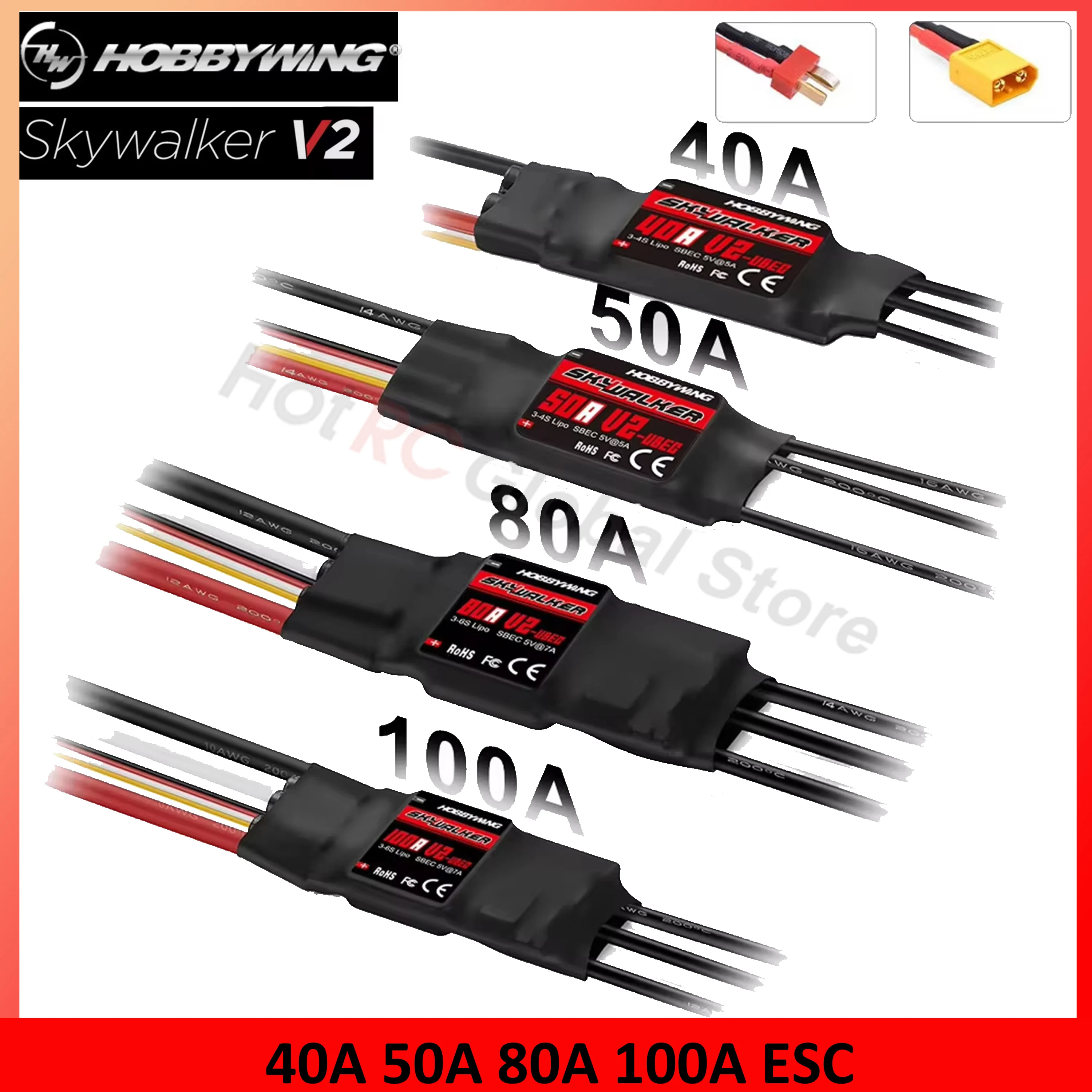 Drone Rc Leading - HOBBYWING Skywalker-CONTROLADOR DE VELOCIDAD ESC sin