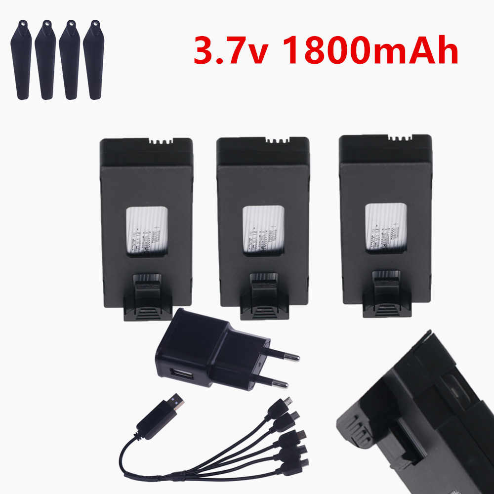 Drone E88 Rc Quadcopter - Batería Lipo recargable de 3,7 V,
