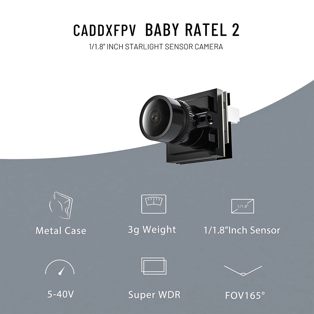 CADDX Cámara Micro FPV Ratel 2 - Drone Ae Rc reseña y precio