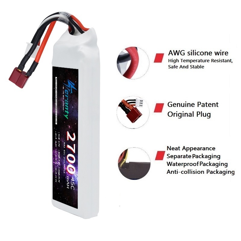 1/3 Uds 2S 7,4 V batería Lipo  - Drone Rc Leading reseña y precio